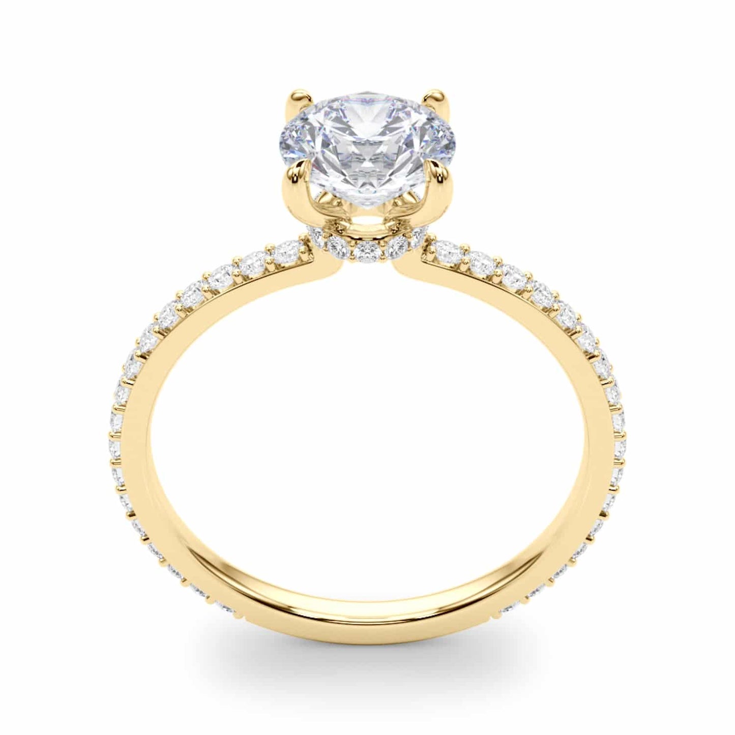 1.25CTW Lab-Grown Diamond 18K Gold Hidden Engagement Ring