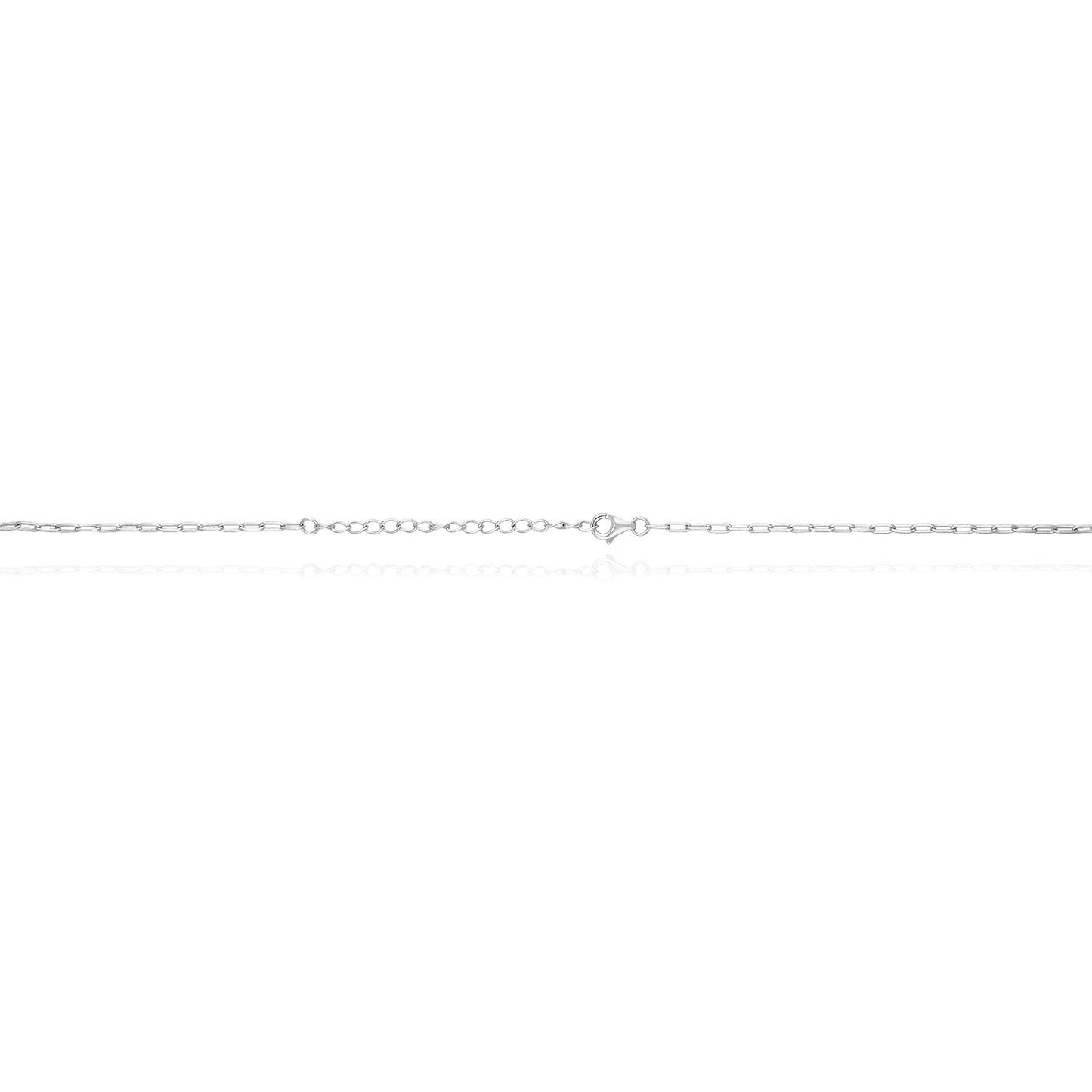 Engravable Gold Over Silver Paperclip Personalized Bar Pendant Necklace 16"-18"