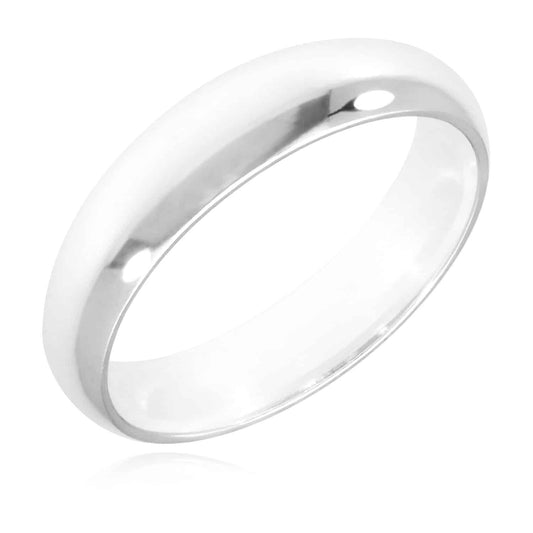 925 Sterling Silver 5mm Wedding Band Ring