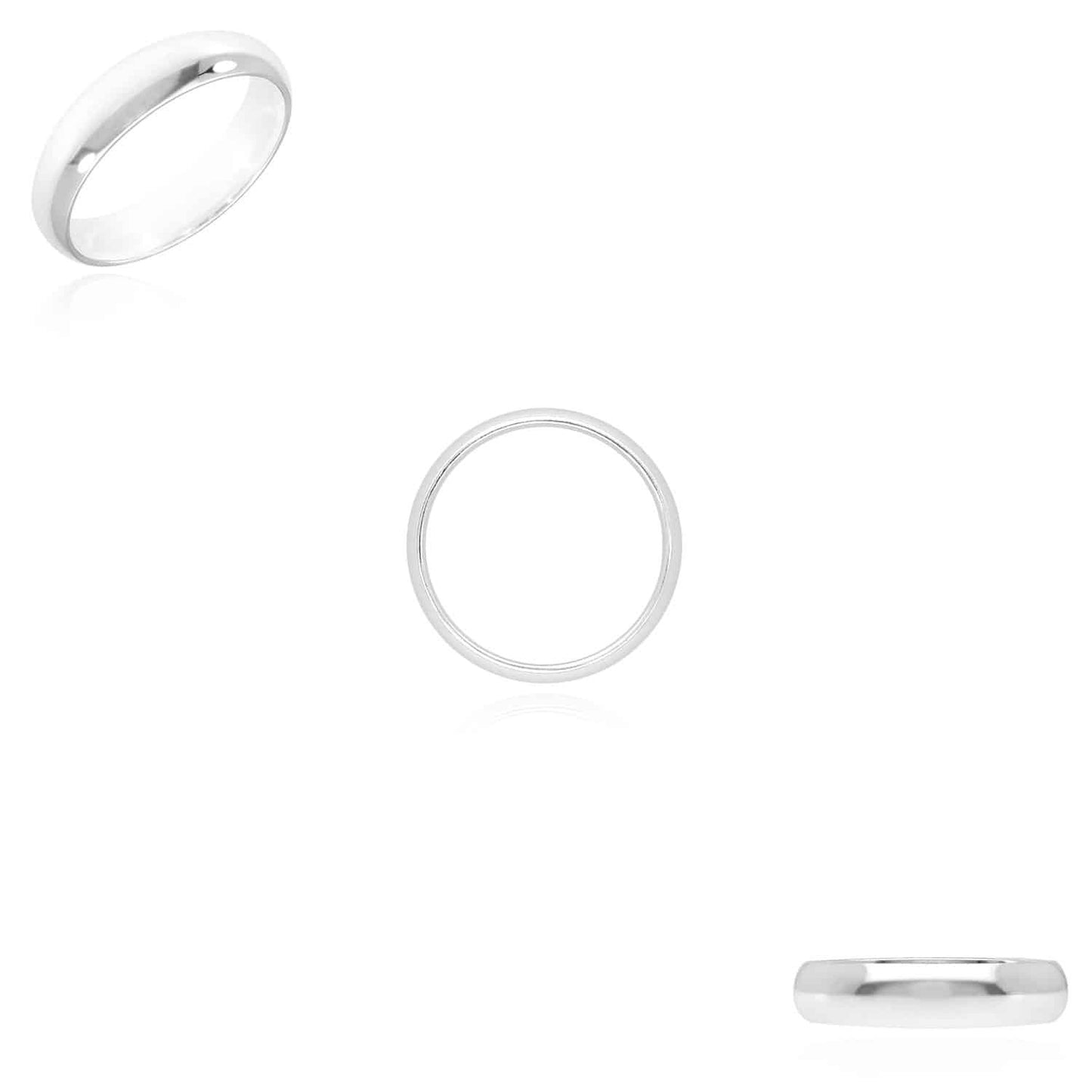 925 Sterling Silver 5mm Wedding Band Ring