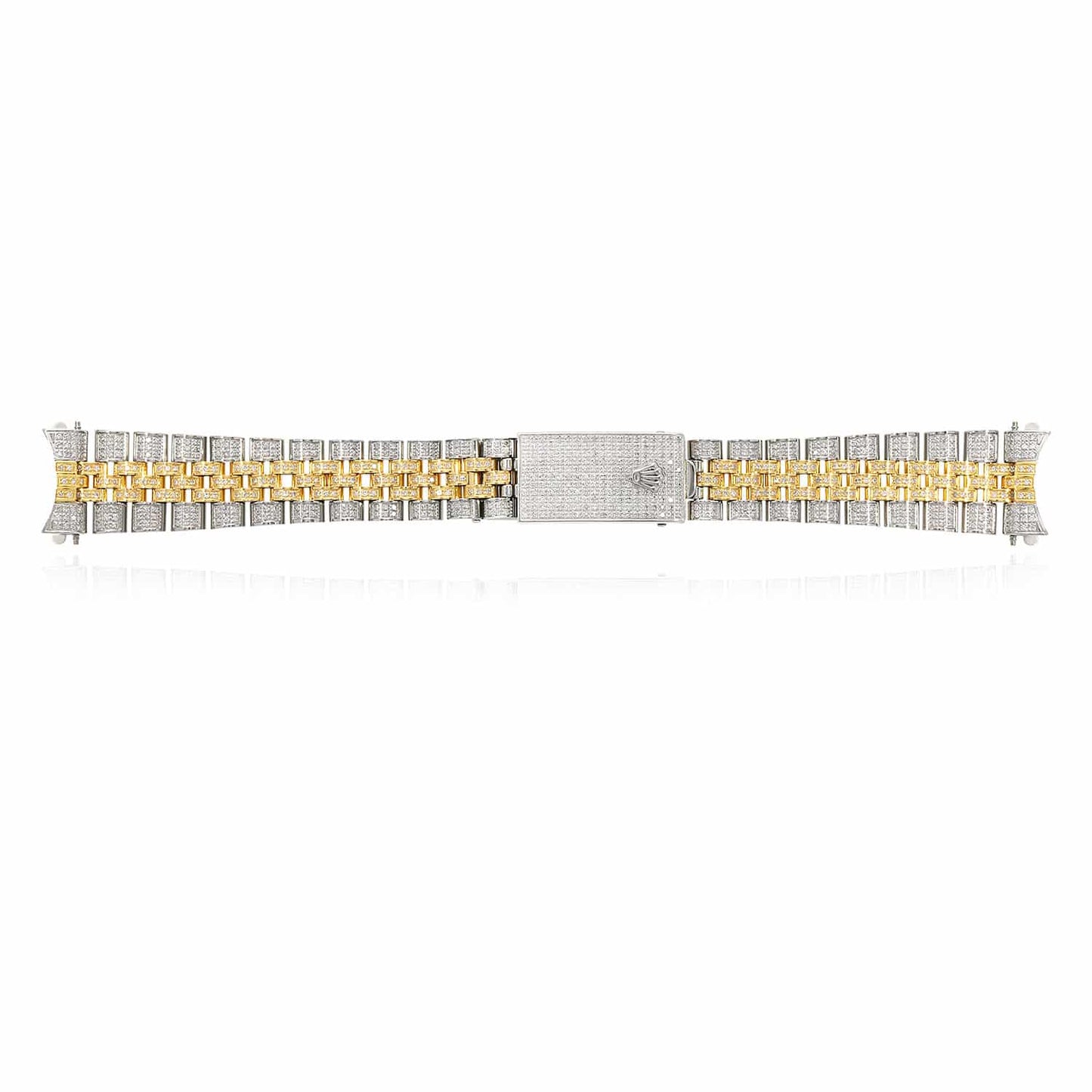 Rolex Datejust 2-Tone Yellow 4CTW Real Diamond Jubilee 31mm Watch Bracelet