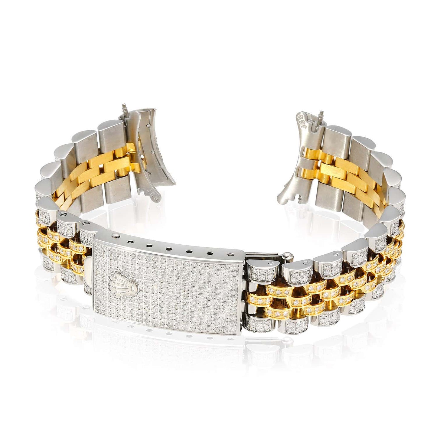 Rolex Datejust 2-Tone Yellow 4.5CTW Real Diamond Jubilee 36mm Watch Bracelet