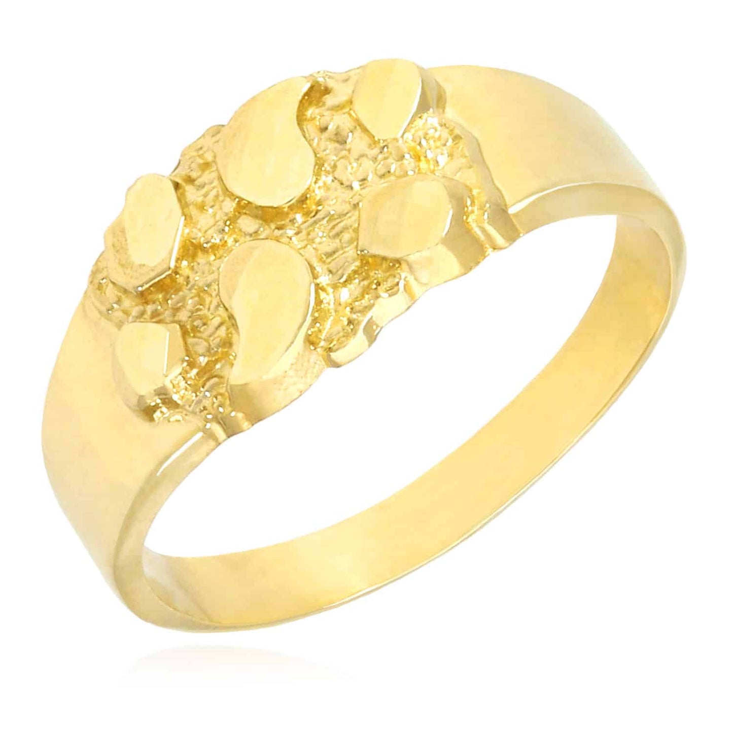 Kids 10K Yellow Gold Nugget Ring