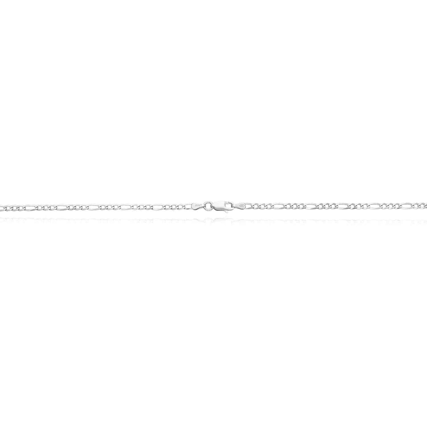 925 Sterling Silver 2.7mm Figaro Chain Necklace 16"-24"