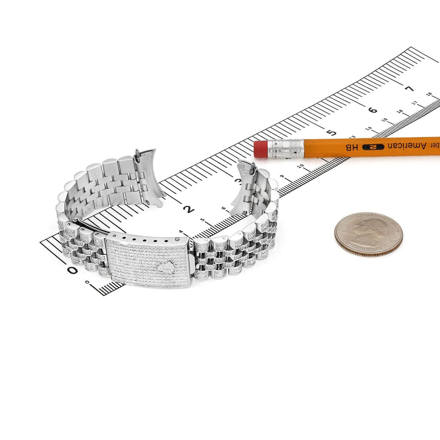 Rolex Datejust White 4.5CTW Natural Diamond Jubilee 36mm Watch Bracelet
