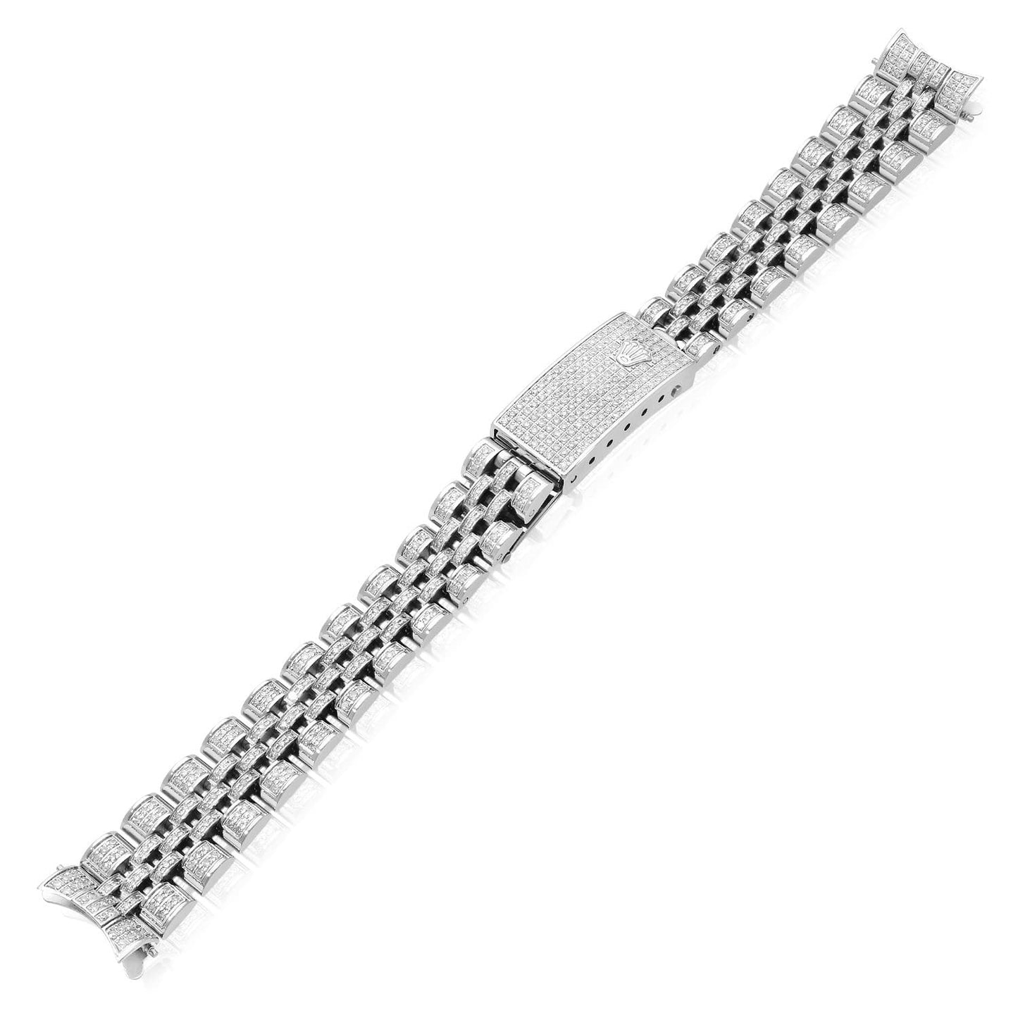 Rolex Datejust White 3CTW Real Diamond Jubilee 26mm Watch Bracelet