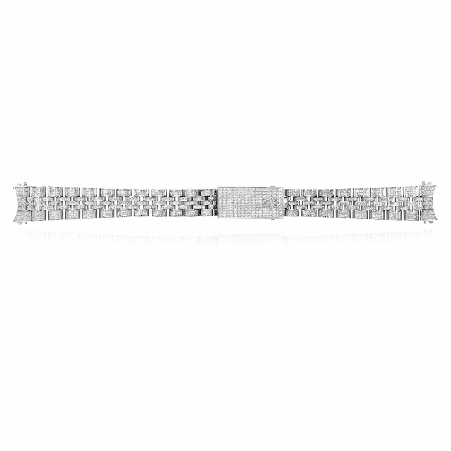 Rolex Datejust White 3CTW Real Diamond Jubilee 26mm Watch Bracelet
