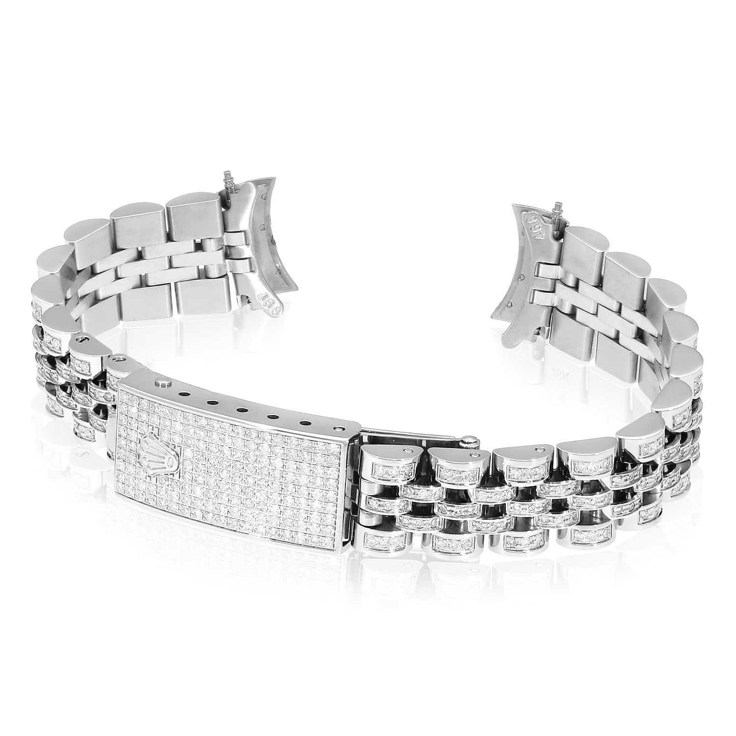 Rolex Datejust White 3CTW Real Diamond Jubilee 26mm Watch Bracelet