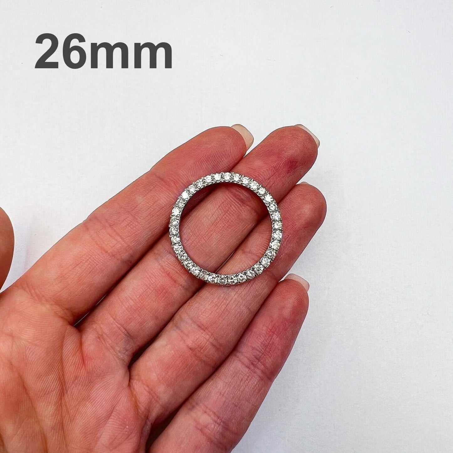 Natural Diamond Stainless Steel Bezel Rolex Datejust Watch 26mm 31mm 34mm 36mm