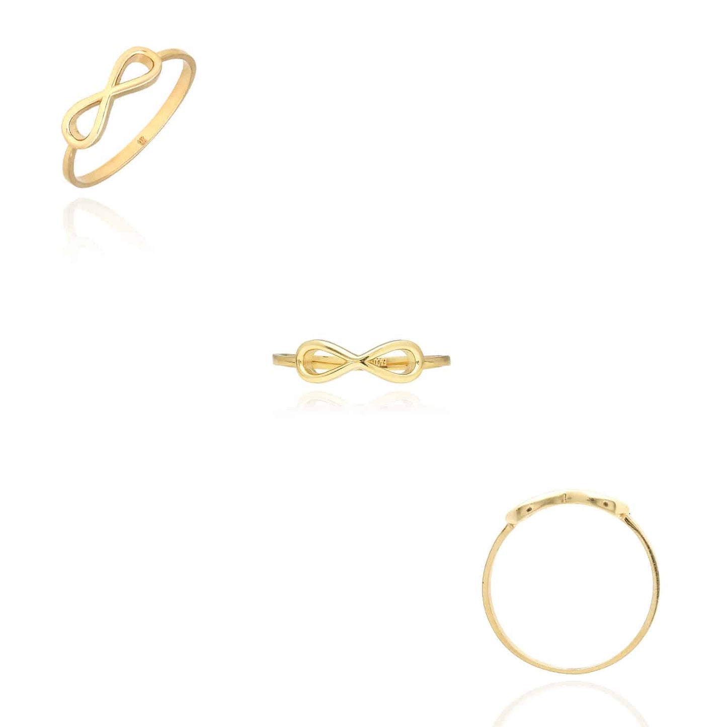 14K Gold Stackable Infinity Ring