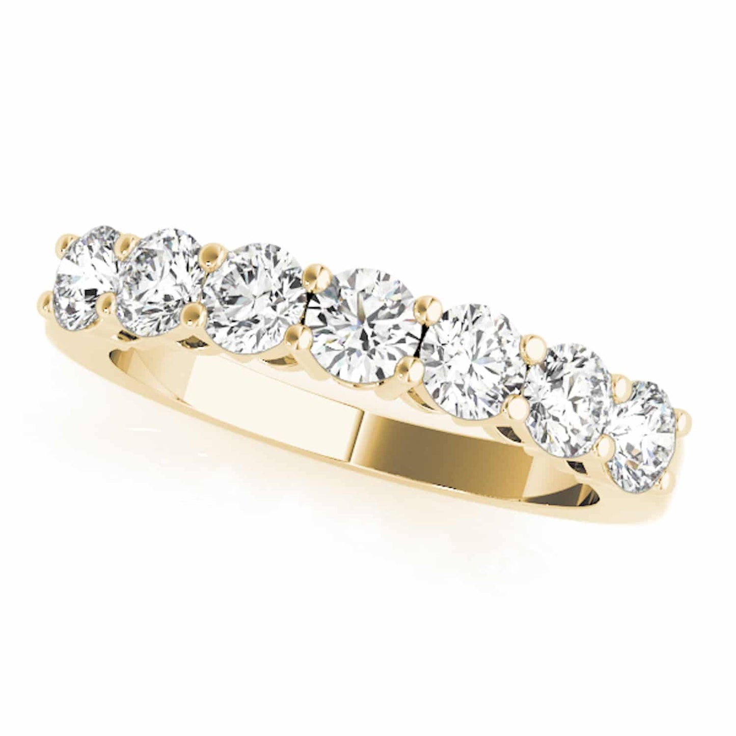 0.45CTW Lab-Grown Diamond 18K Gold Yellow Wedding Band