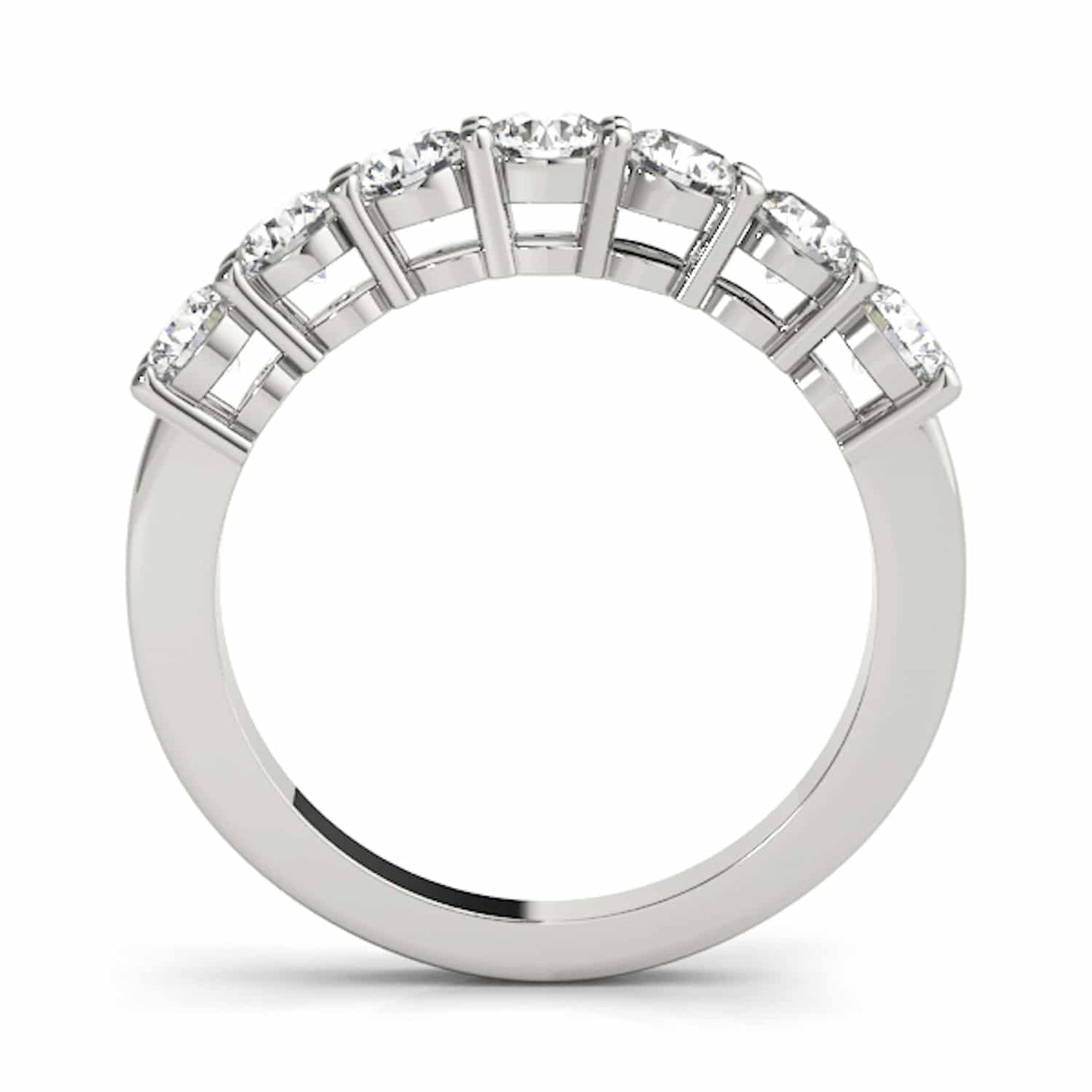 0.45CTW Lab-Grown Diamond 18K Gold White Wedding Band