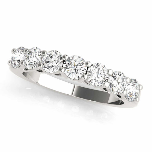 0.45CTW Lab-Grown Diamond 18K Gold White Wedding Band