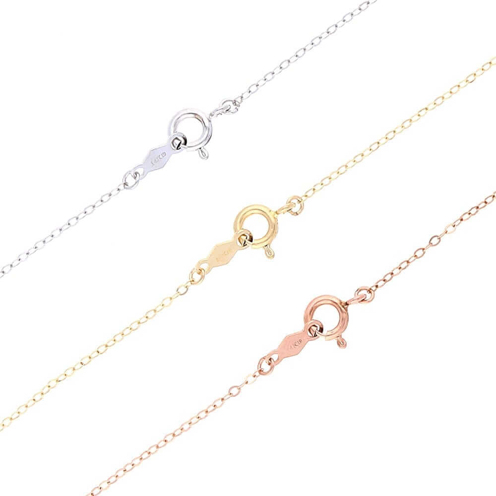 18K Gold 3CT. TW. CZ By The Yard Bezel Station Necklace 16" - 24"