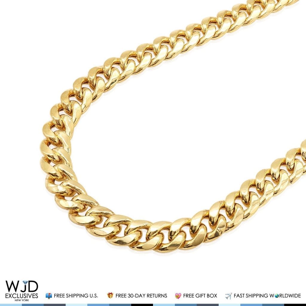 10K Gold 10mm Miami Cuban Chain (Hollow) 26"