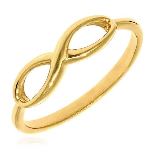 14K Gold Stackable Infinity Ring