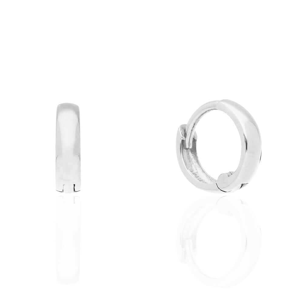 14k Gold Hoop Earrings 9mm Hinged Snapback Yellow Gold, Rose Gold & White Gold