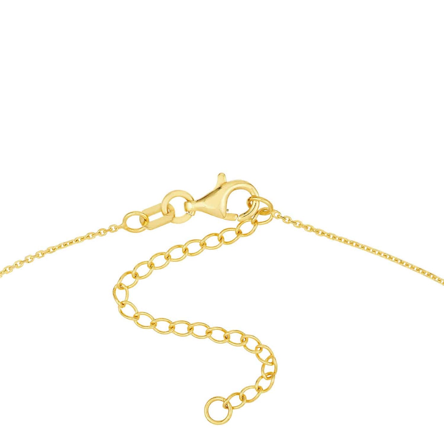 14K Gold Alternating Turquoise Enamel Bar Station Cable Necklace 18"
