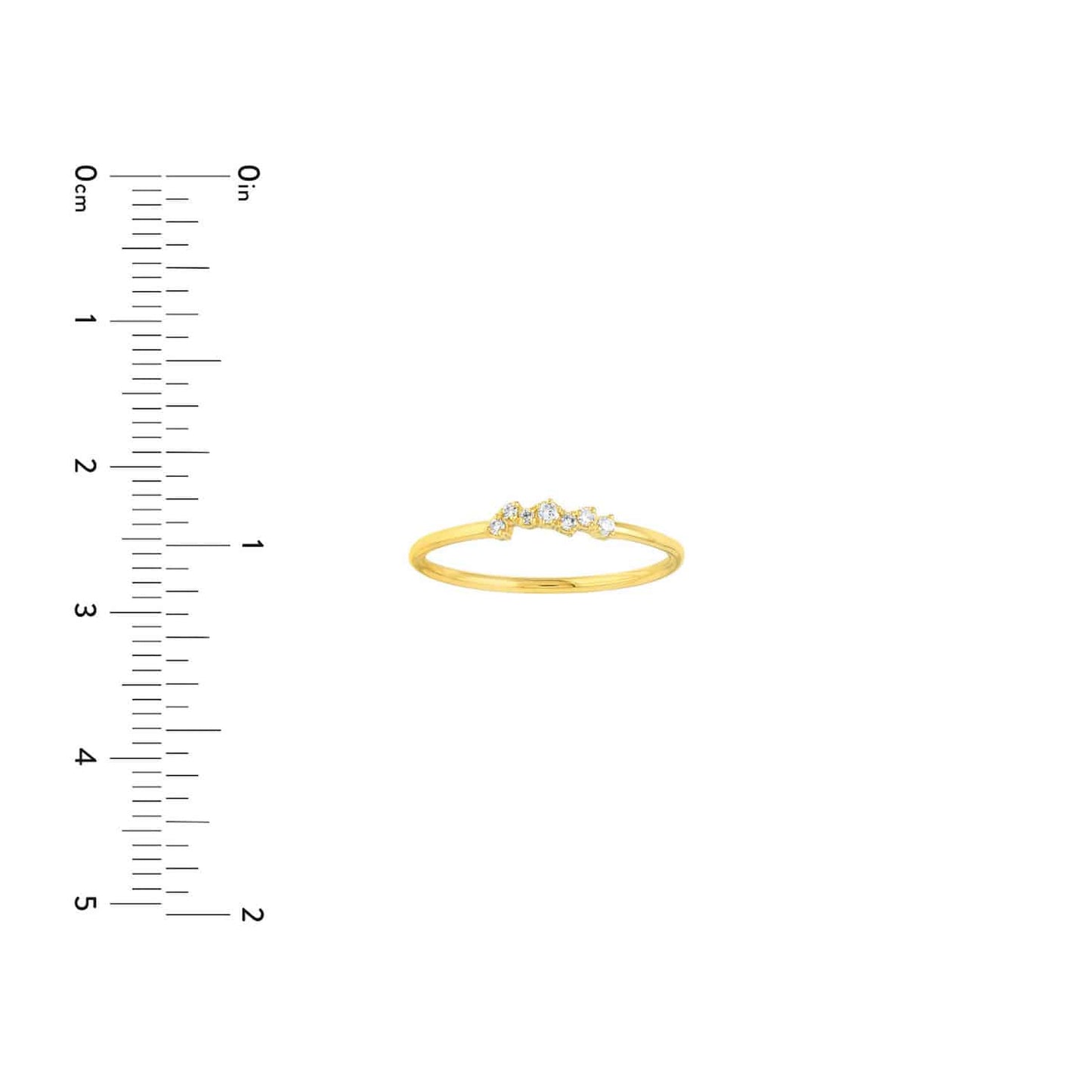 Real Diamond 14K Gold Fancy Cluster Ring