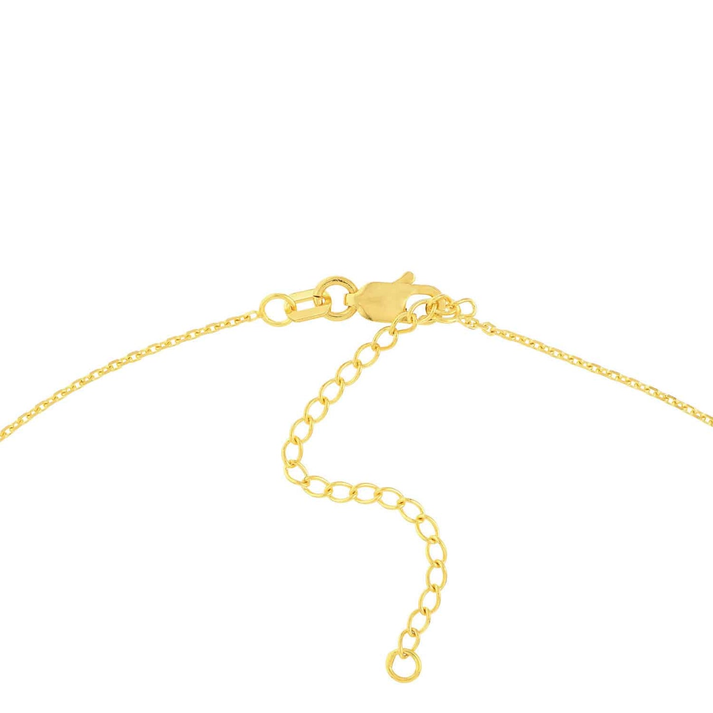 0.25CTW Natural Diamond 14K Gold Spike Spear Drops Chain 20"