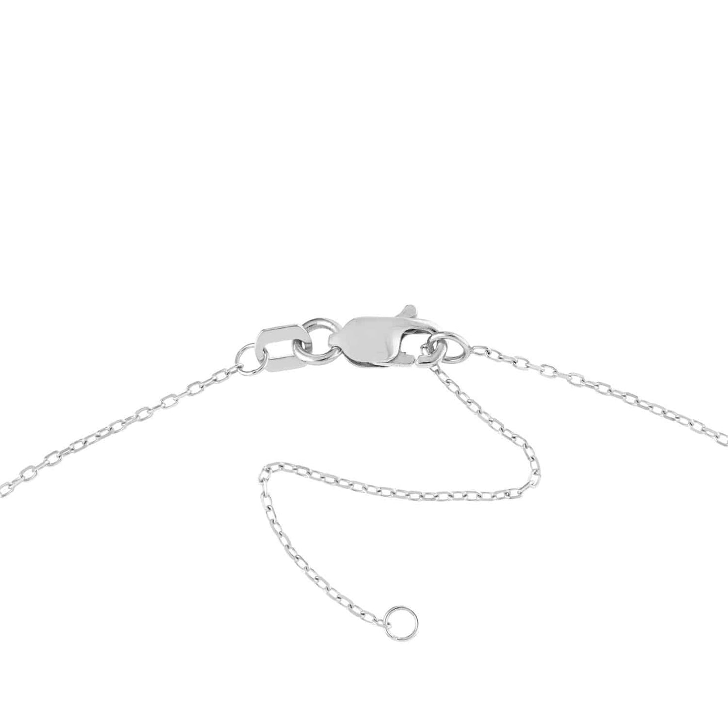 Customizable 14K Yellow White Rose Gold Block Style Nameplate Necklace (Solid Links) 14"-18" Adjustable