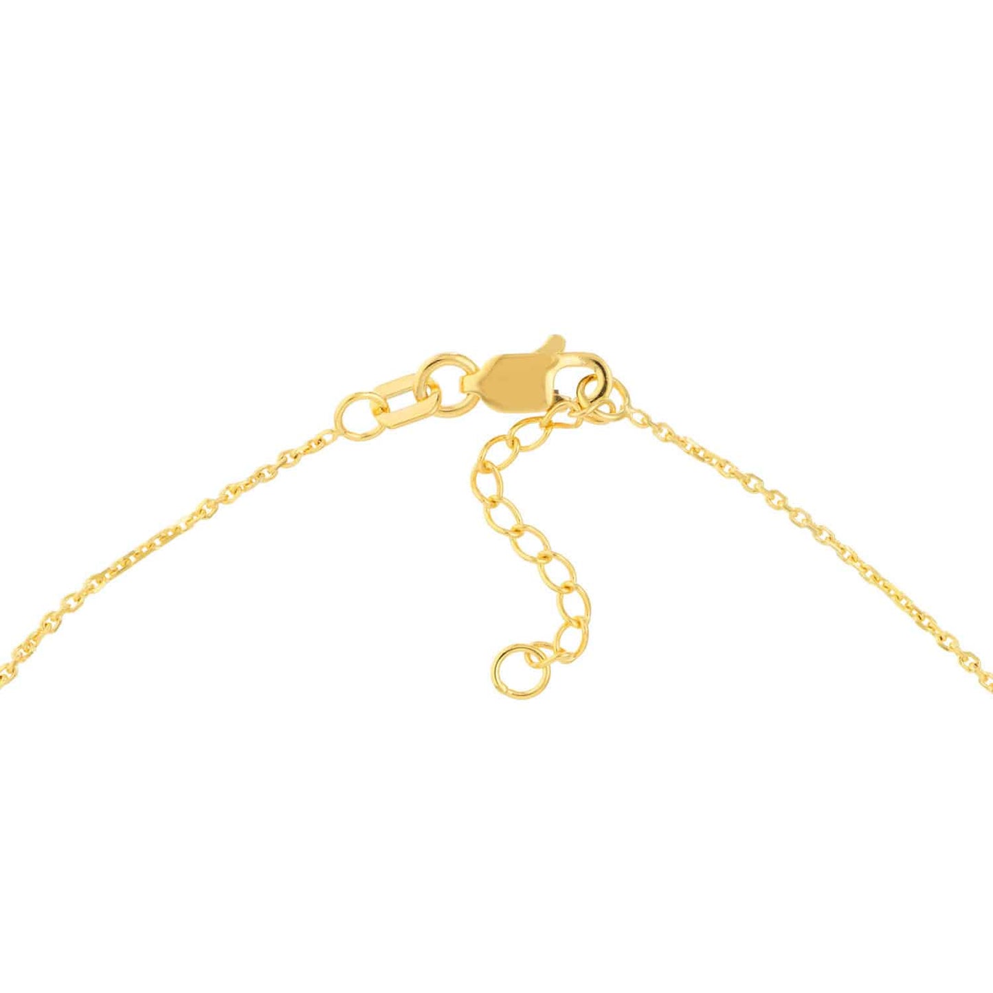 14K Real Gold Yellow Diamond-Cut Mini Beaded Anklet Bracelet 9"-10" Adjustable