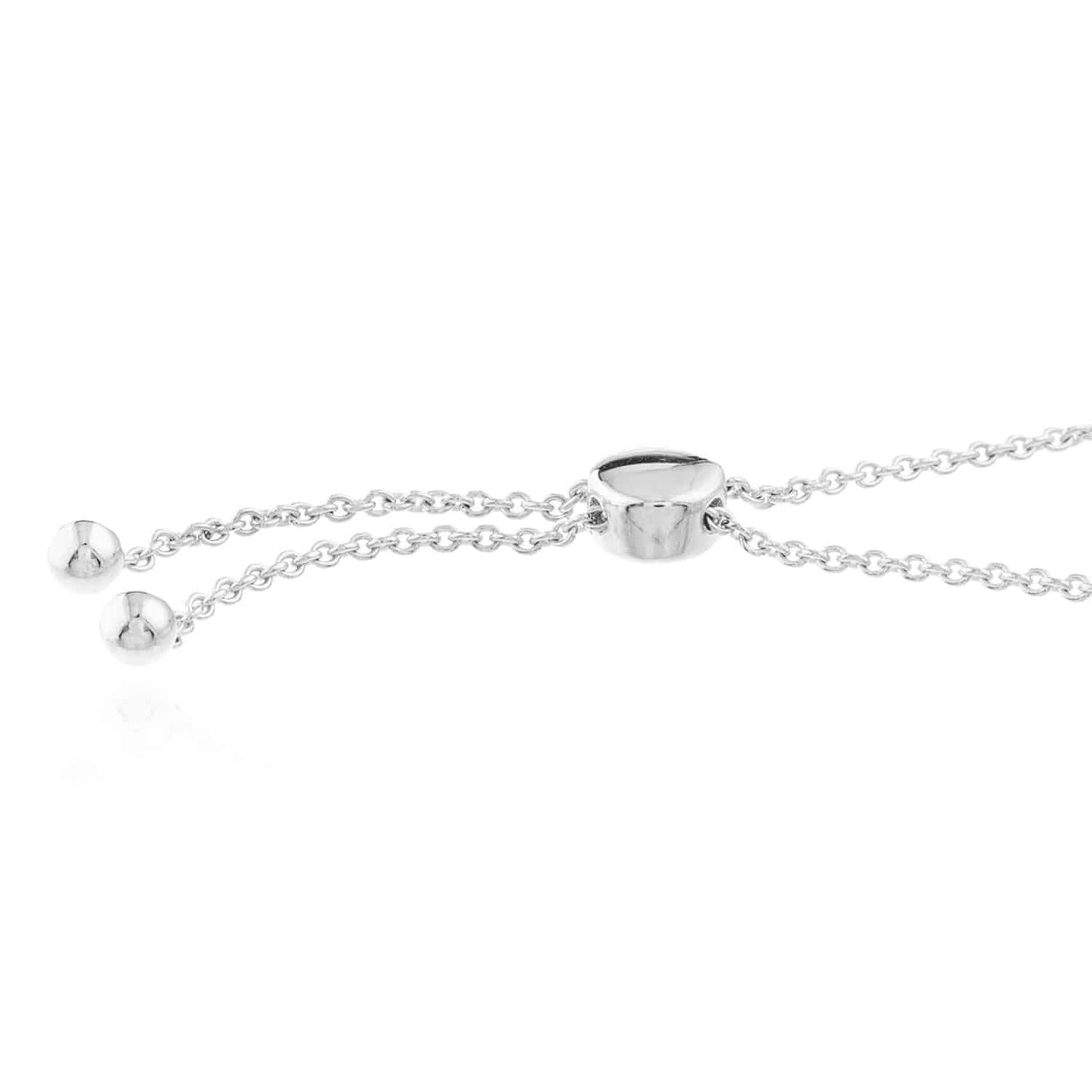 0.20CTW Real Diamond 14K Real Gold Yellow White Tennis Bolo Bracelet 9.5" Adjust.