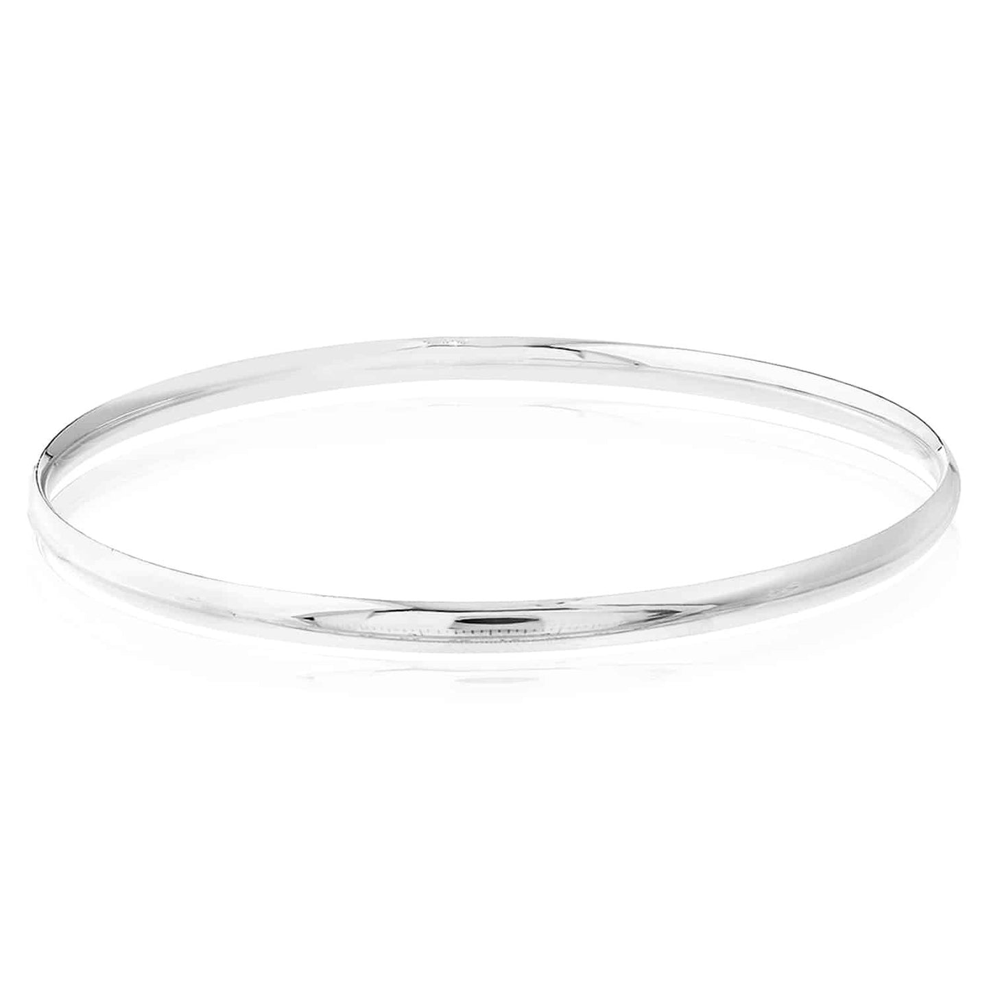 14K Real Gold Yellow White Rose Tube Slip-On Bangle Bracelet 8"