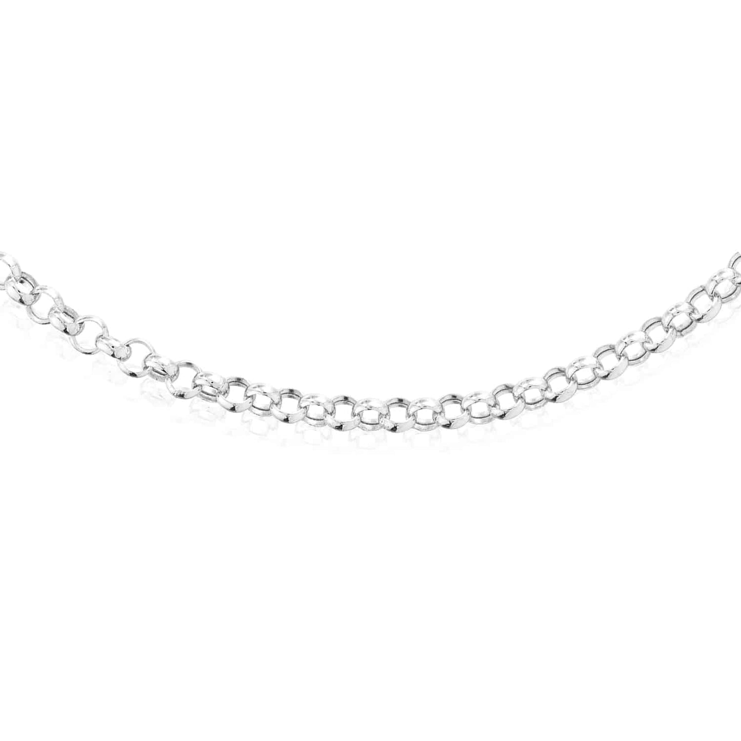 14K Real Gold Yellow White 4mm Rolo Chain Necklace 16"-24"