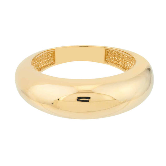 14K Gold Domed Puff Cocktail Ring