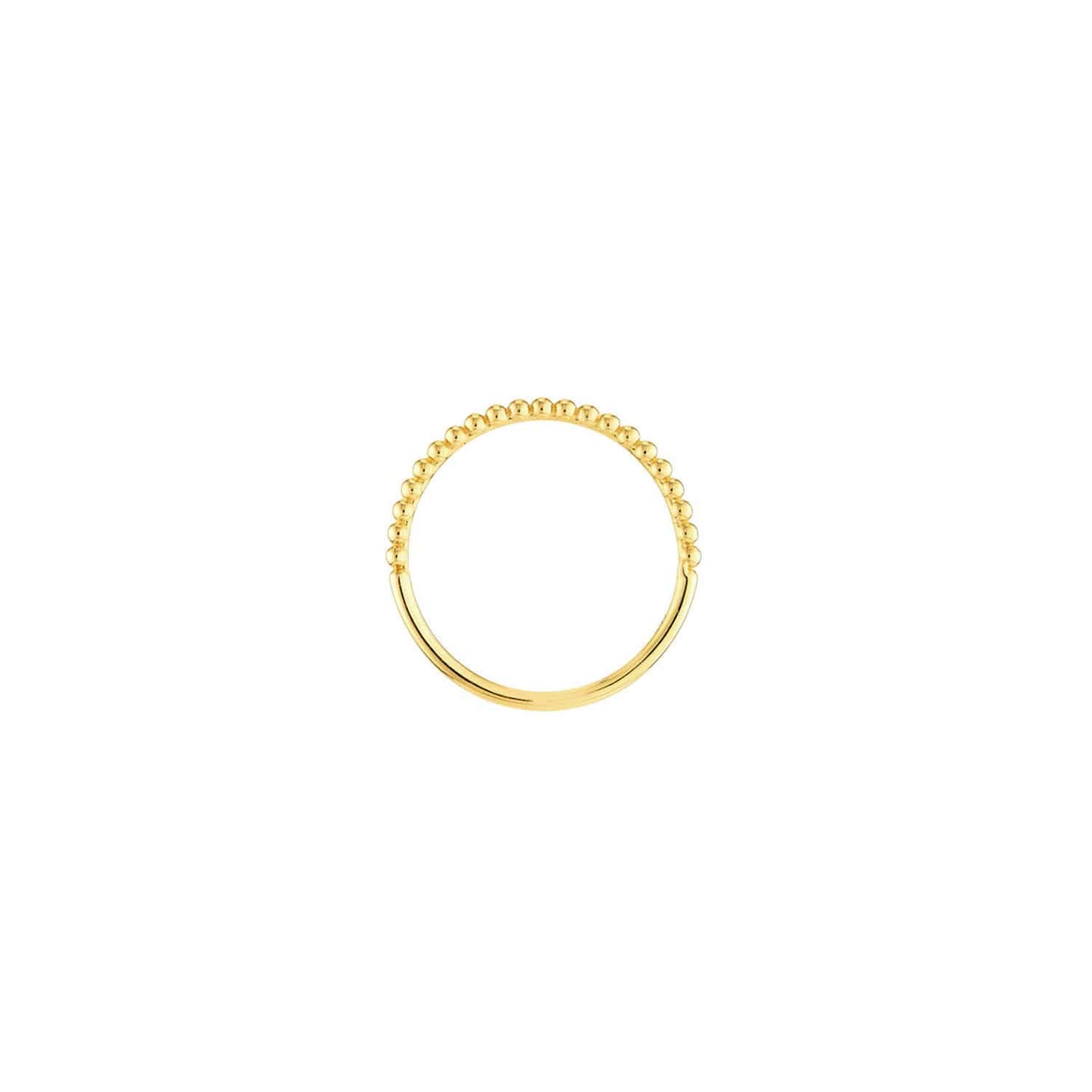 14K Gold Beaded Single Row Cocktail Ring