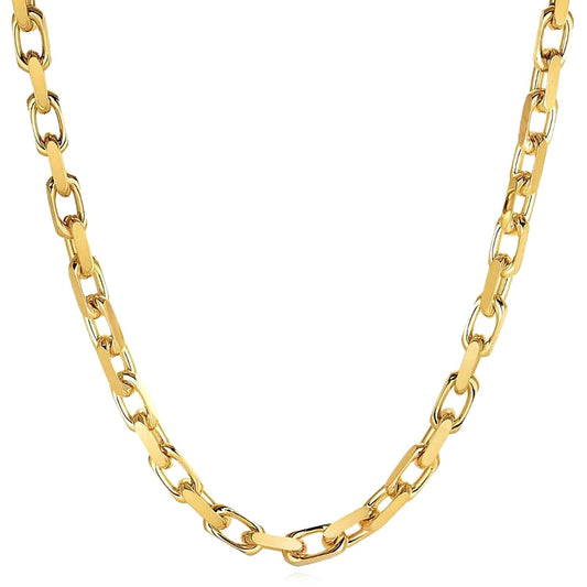 14K Yellow Gold 6mm Luxe Cable Chain (Solid Links) 20"-26"