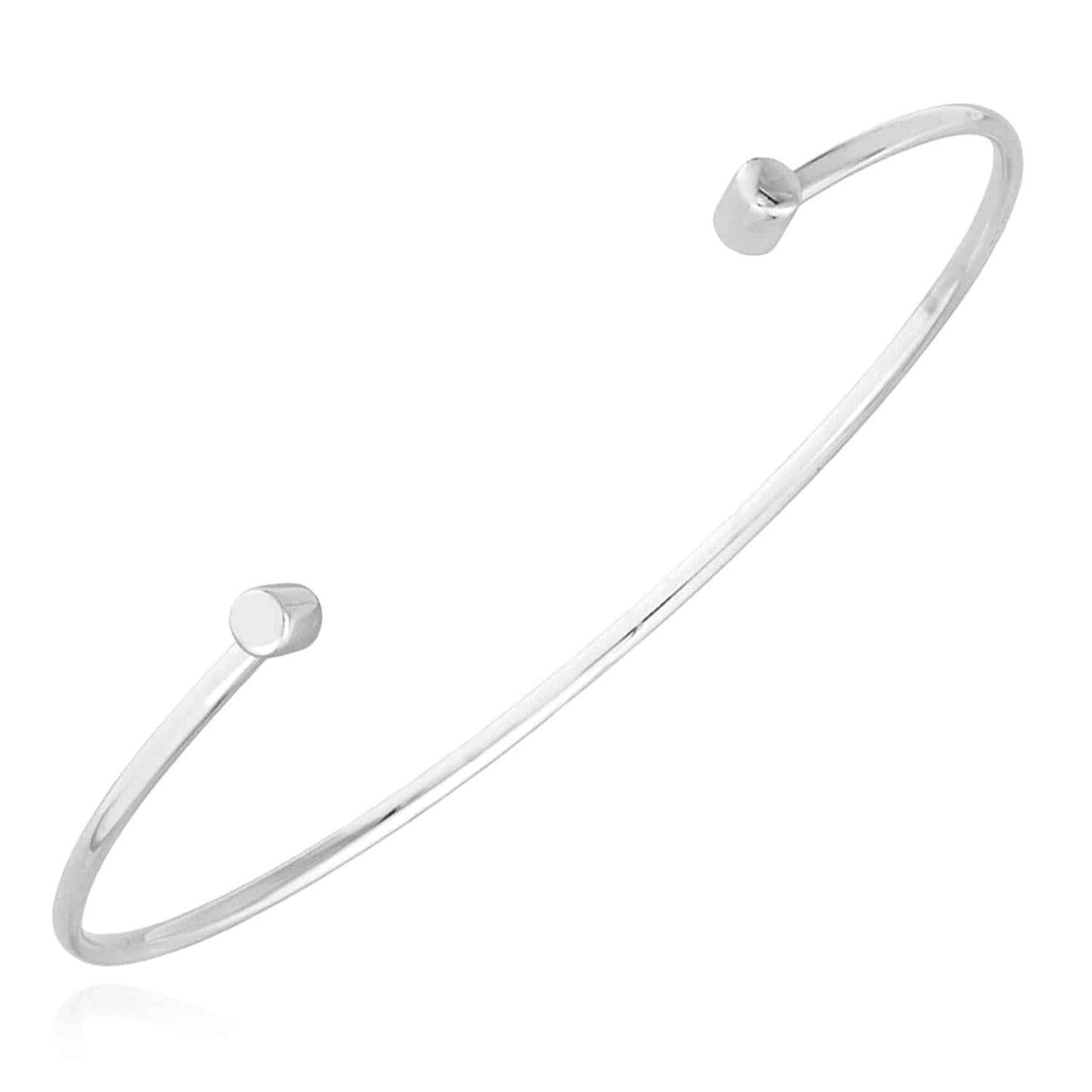14K Real Gold Yellow White Rose Slim Round Cuff Bangle Bracelet