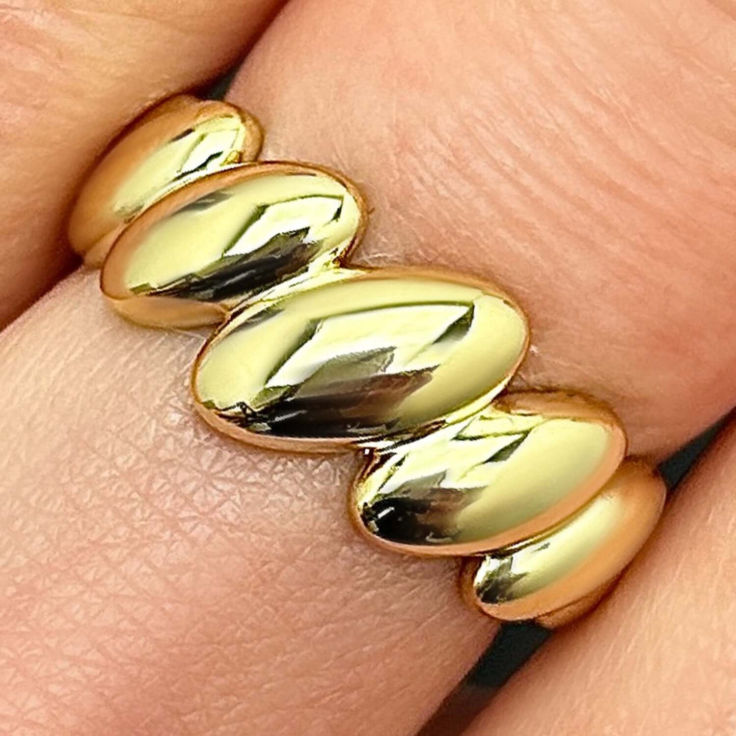 10K Real Gold San Marco Band Ring