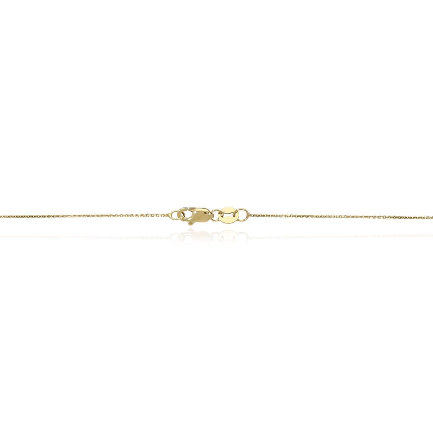 0.08CTW Real Diamond 14K Real Gold Cross Pendant Necklace 16"