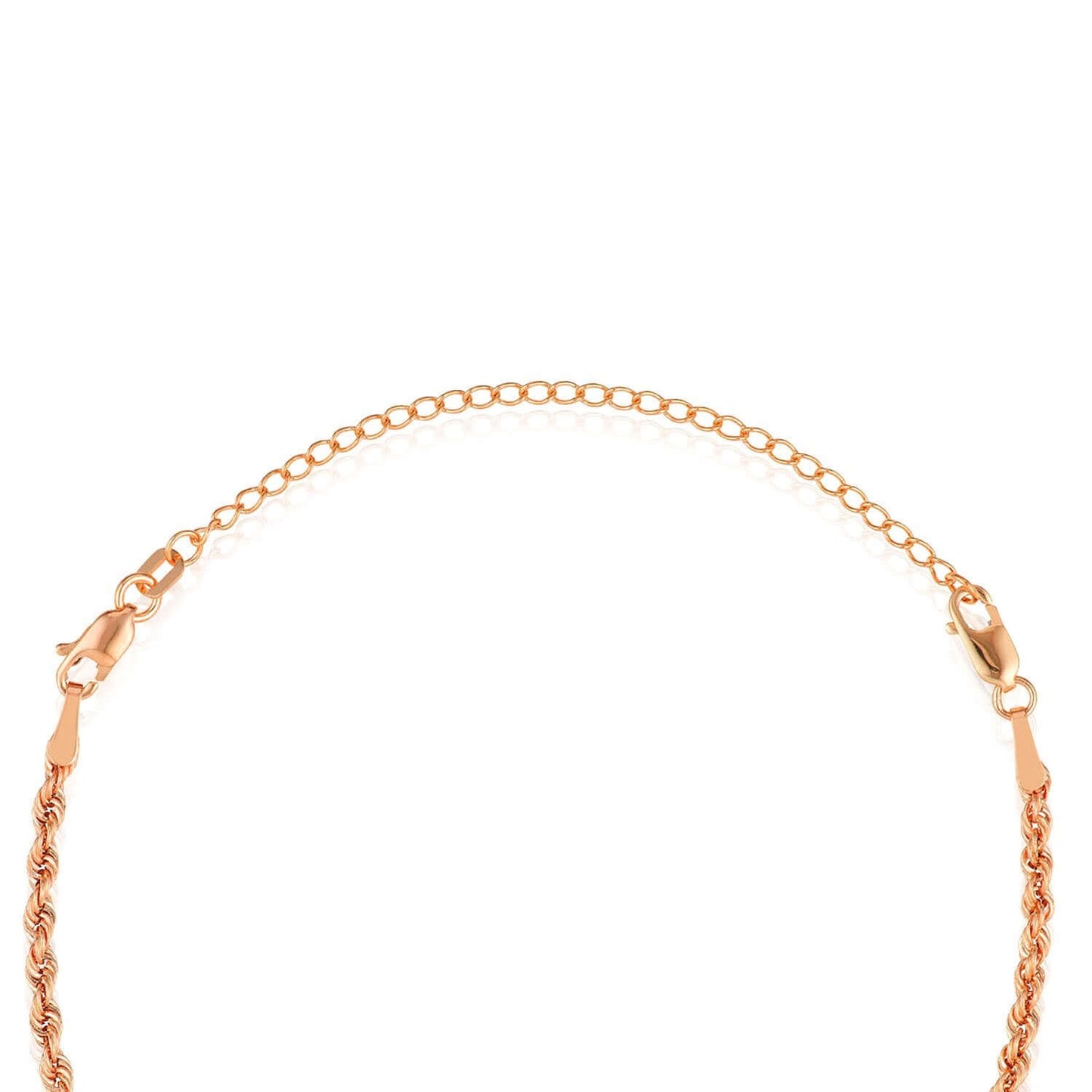 14K Real Gold Yellow, White, Rose Lobster Claw Clasp 3" Chain Extender