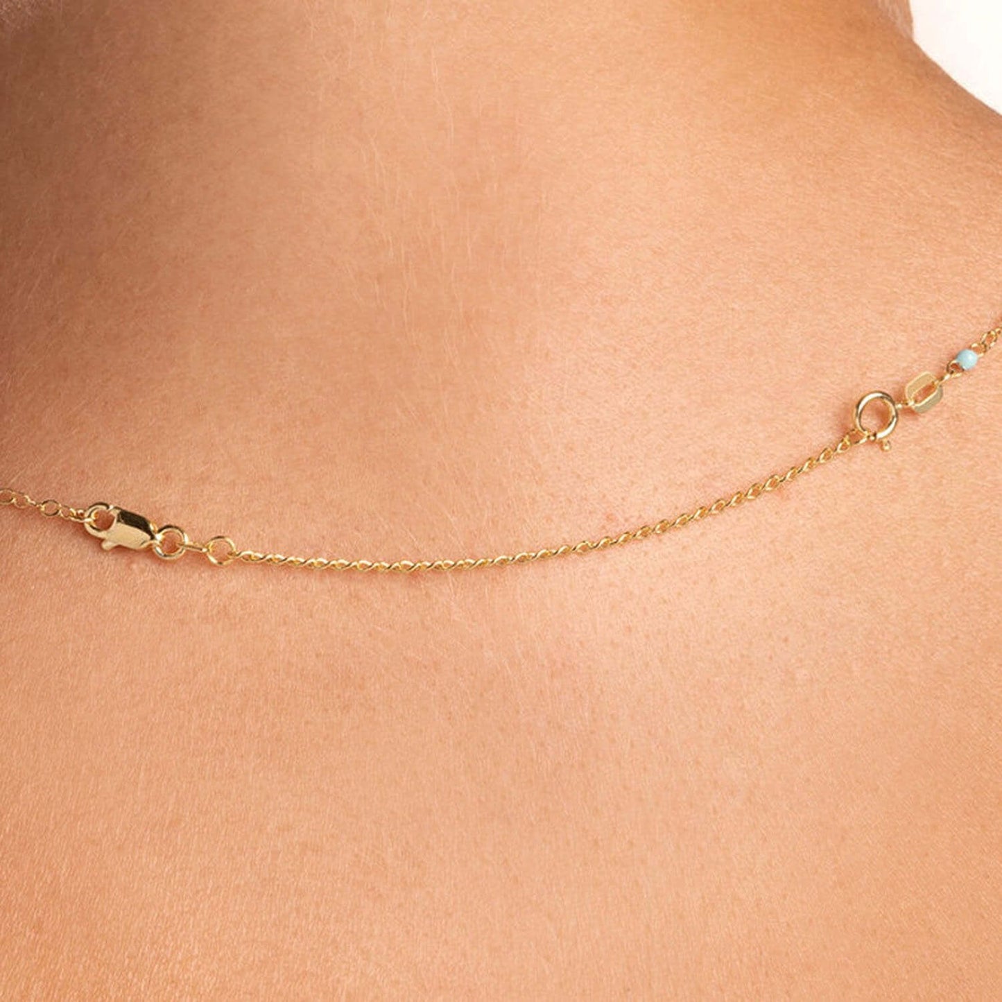 14K Real Gold Yellow, White, Rose Lobster Claw Clasp 3" Chain Extender