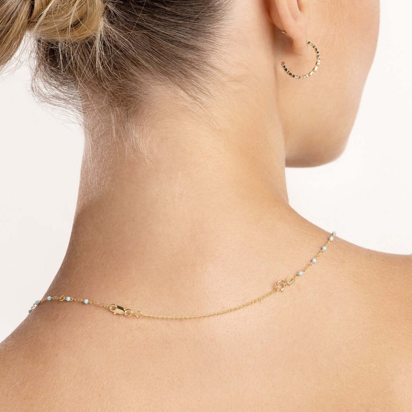 14K Real Gold Yellow, White, Rose Lobster Claw Clasp 3" Chain Extender