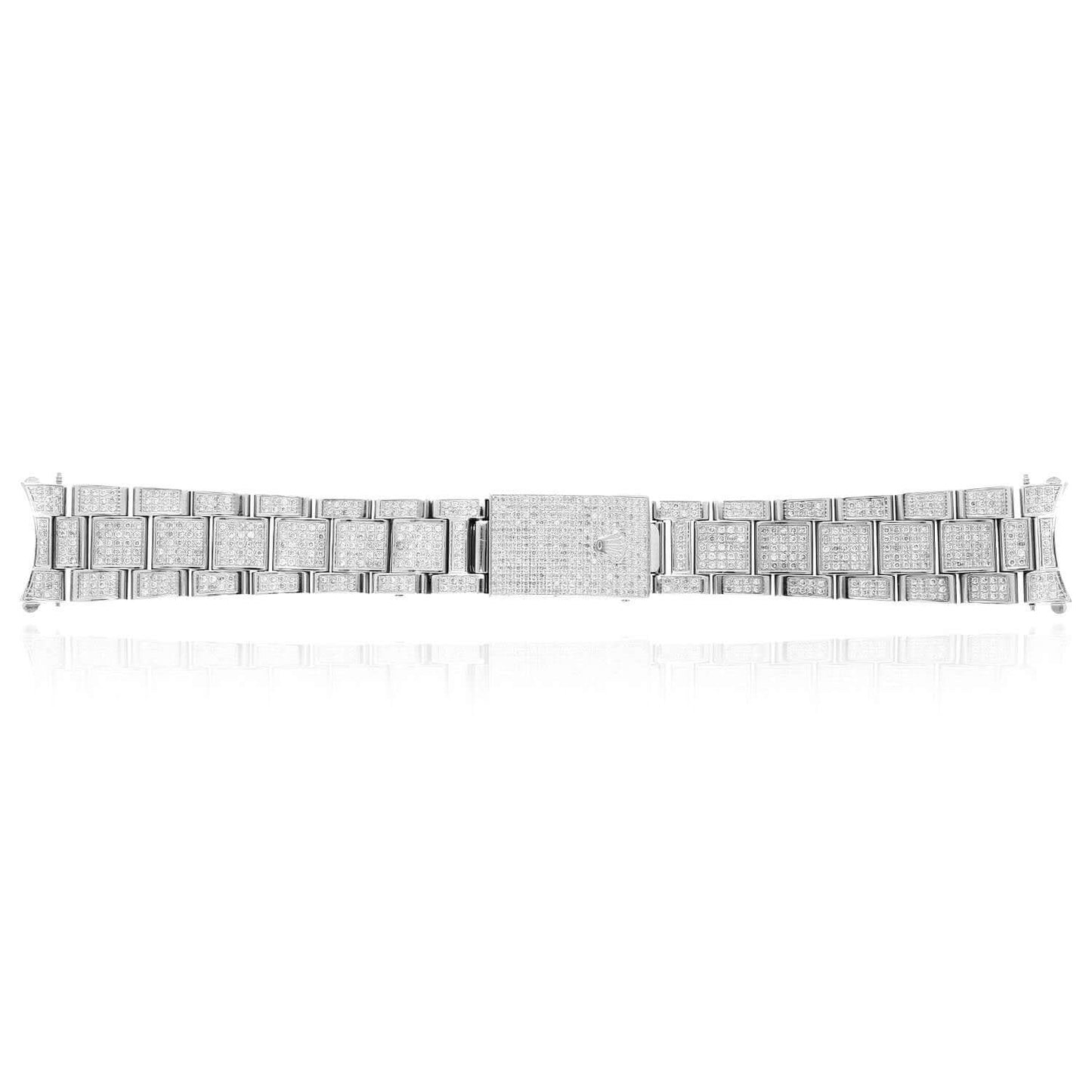 Rolex Datejust White 4.5CTW Real Diamond Oyster 36mm Watch Bracelet