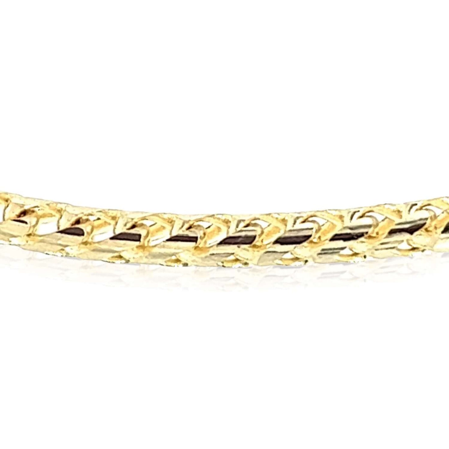 14K Yellow Gold 2.5mm Round Franco Chain (Solid Links) 18"-28"