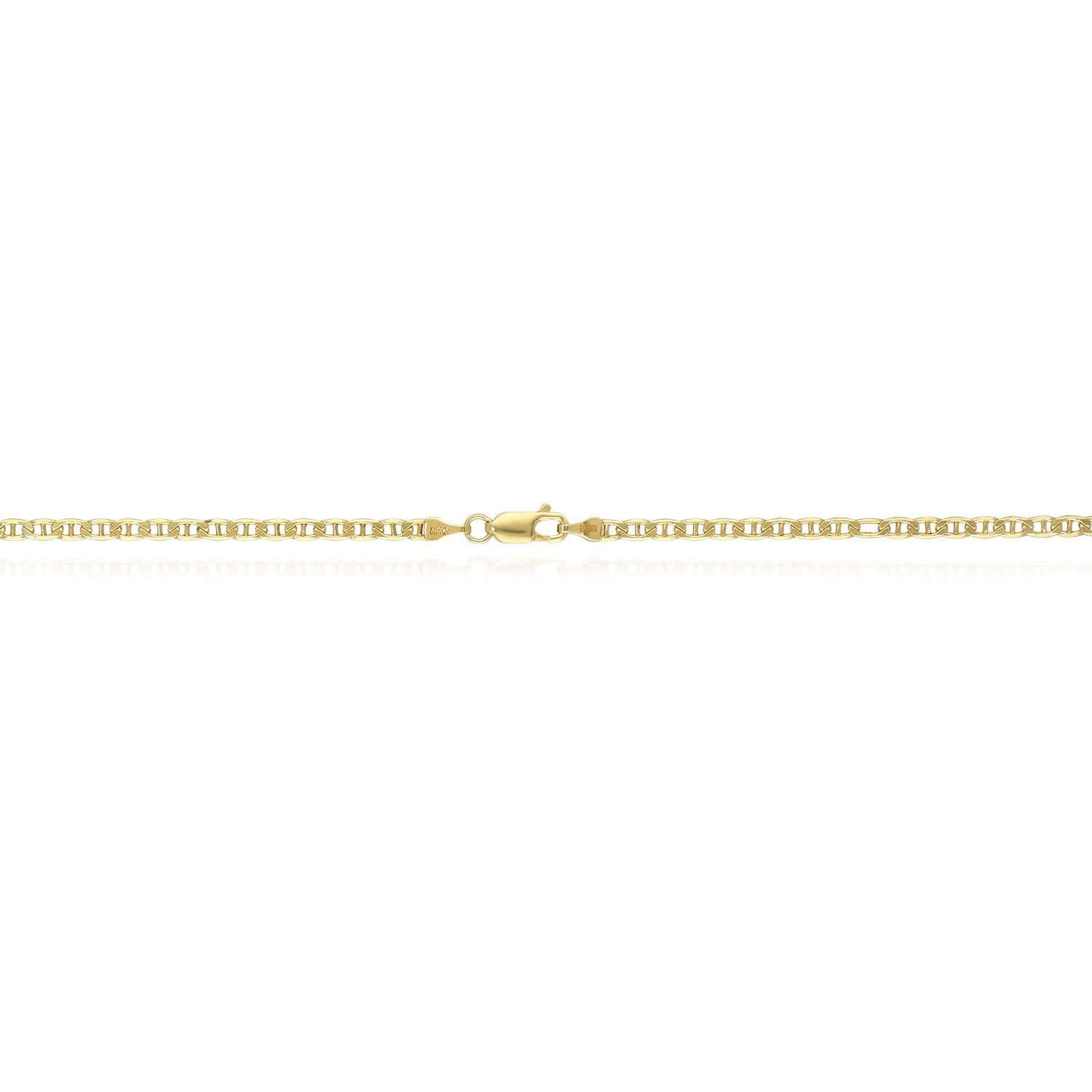 Solid 14K Gold-Filled 3mm Anchor Mariner Chain 20", 22", 24"