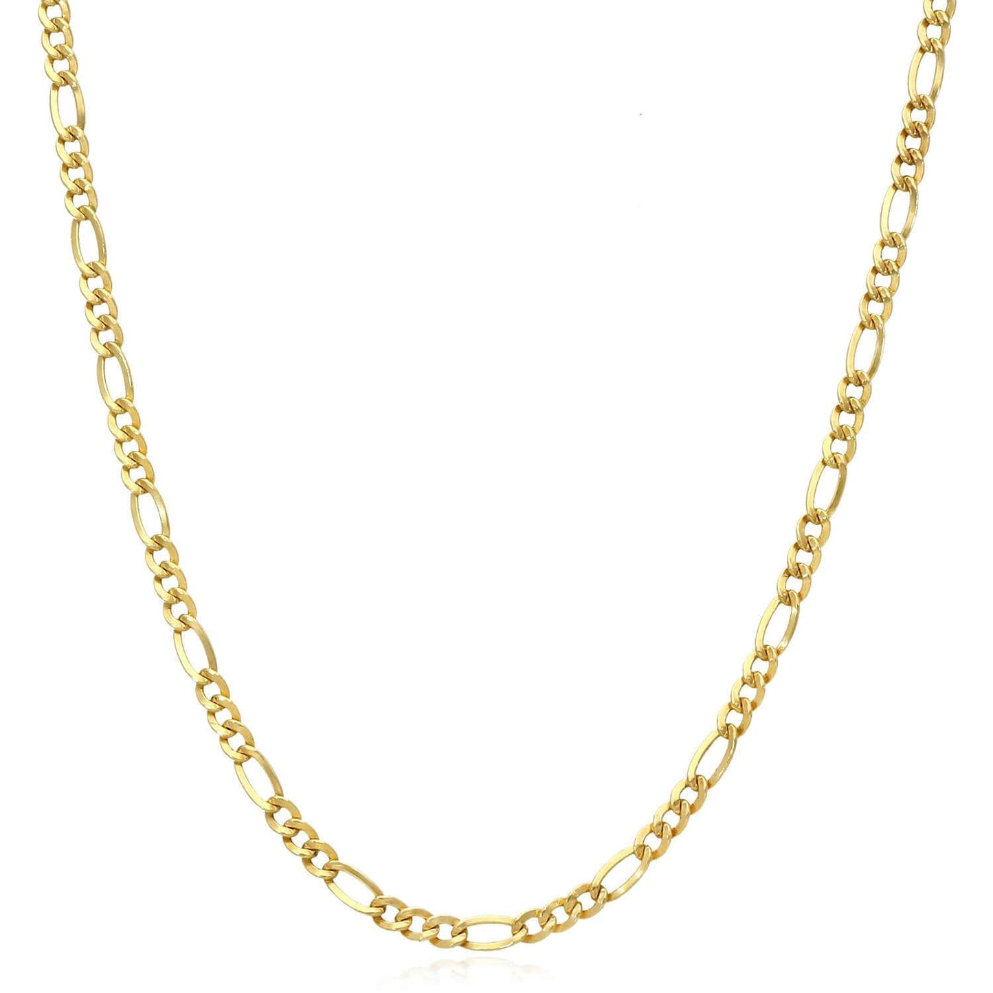 Solid 14K Gold Filled 3mm Figaro Chain Necklace 20", 22", 24"