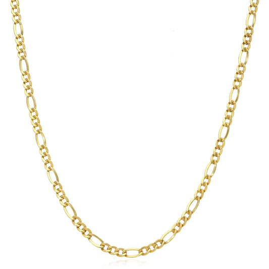 14K Gold-Filled 3mm Figaro Chain (Solid Links) 20"-24"