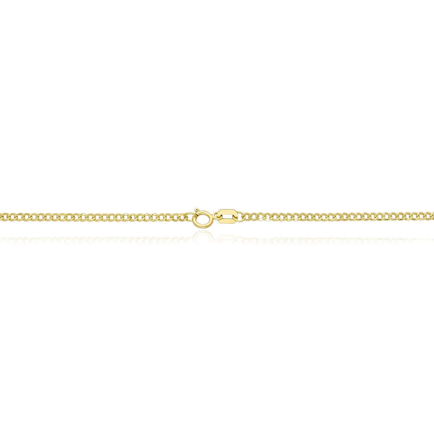 Solid 14K Gold Filled 2mm Cuban Curb Chain Necklace 16", 18", 20", 22", 24"