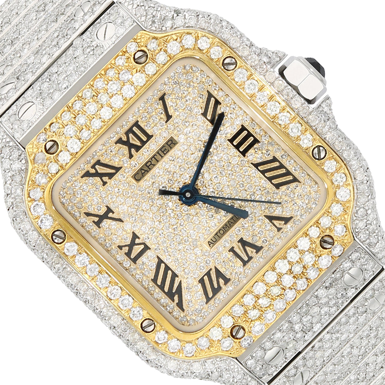 Cartier 空箱 ①④⑤⑥ 14800円 NEW Cartier Santos 35mm Medium Model Auto SS Watch w/ Aftermarket