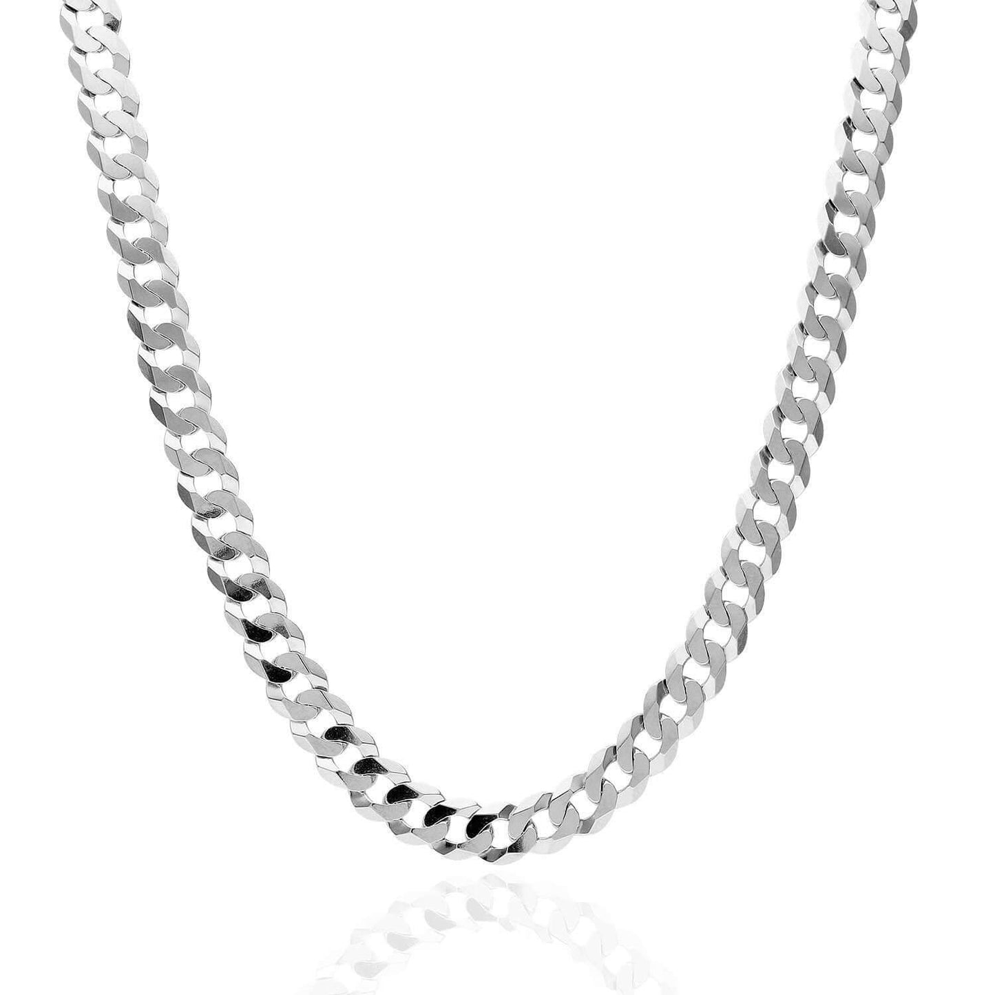 Sterling Silver 6mm Cuban Chain (Solid Links) 20"-30"
