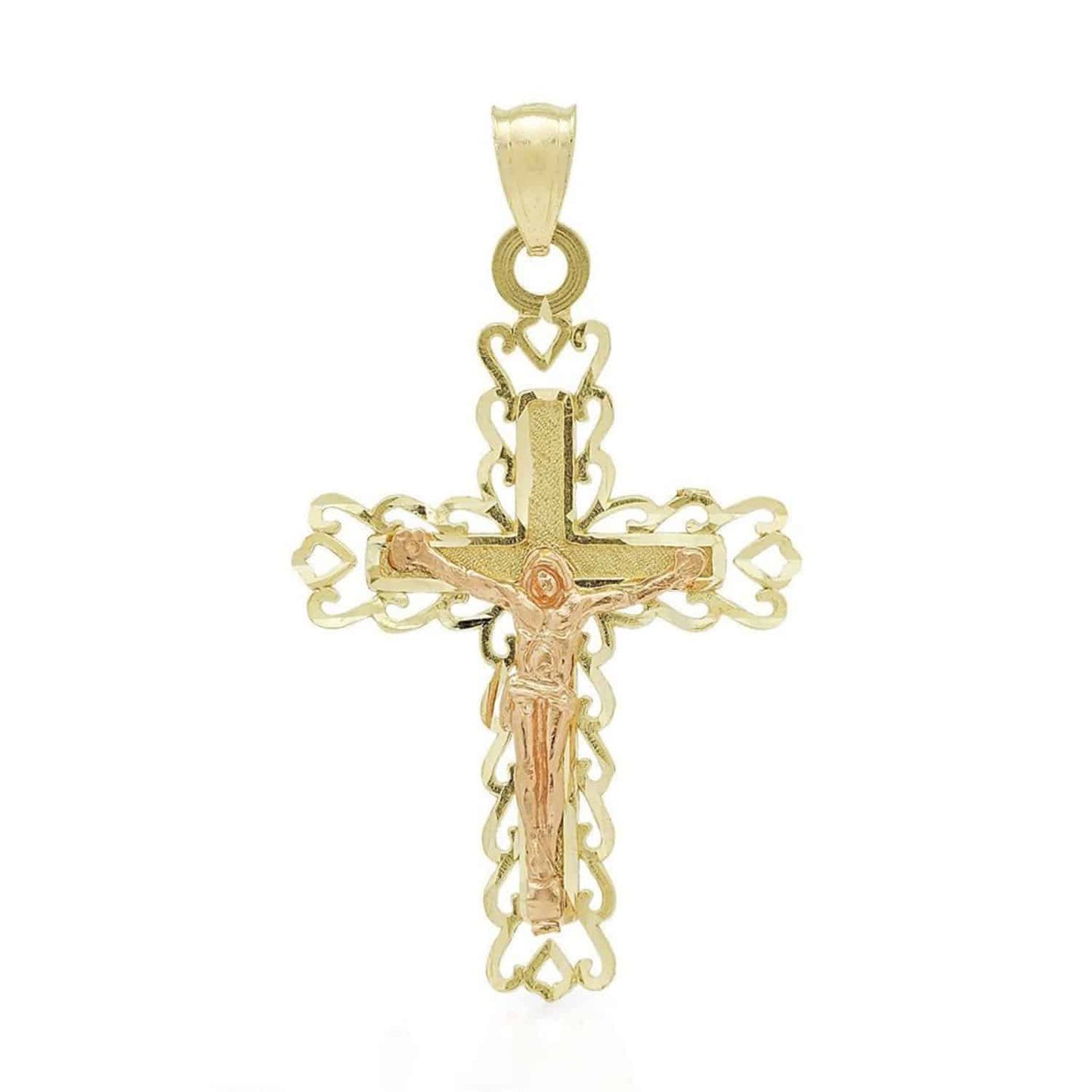 Cross Religious Charm Pendant INRI 1.8"