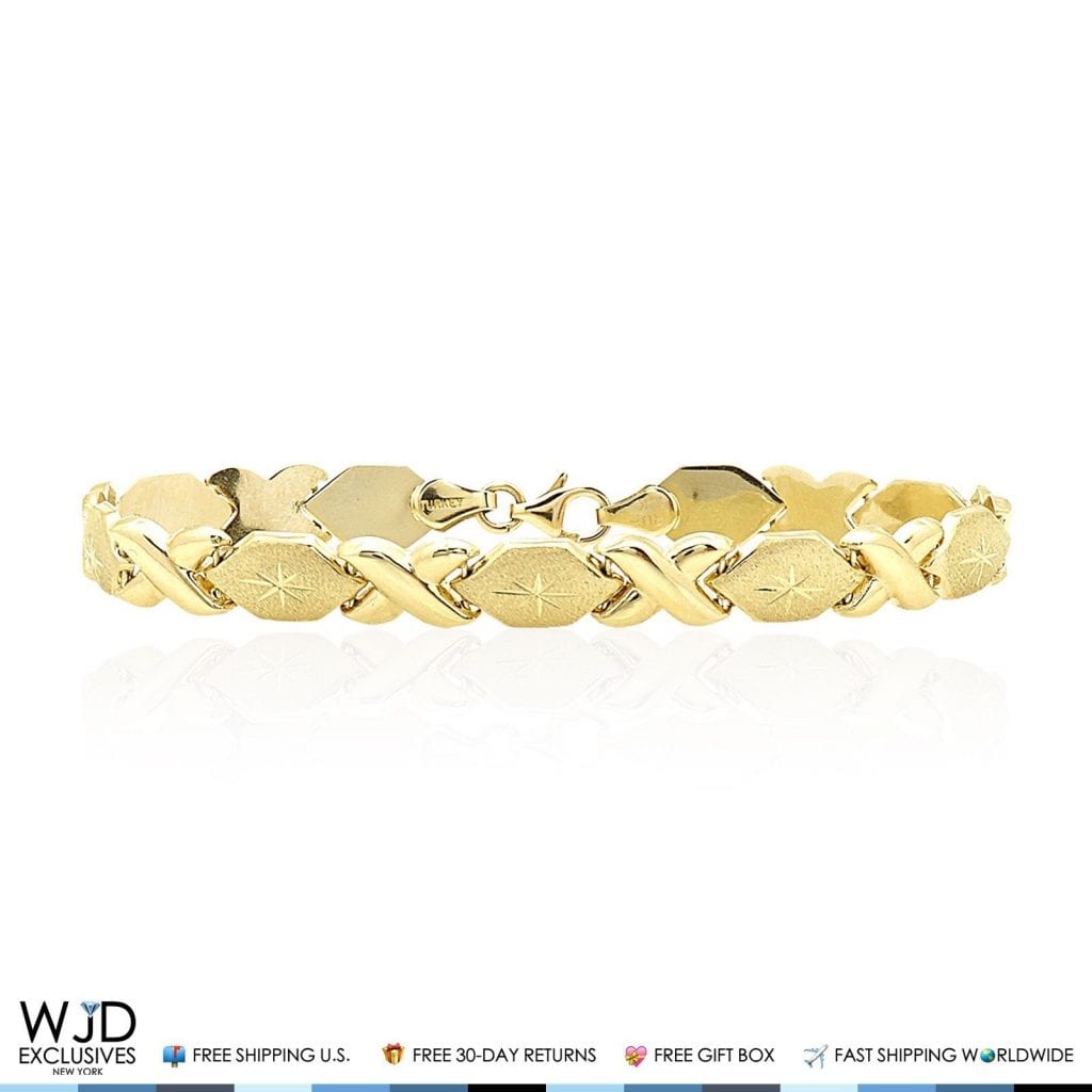 Hugs & Kisses Love XO Bracelet 7", 8"