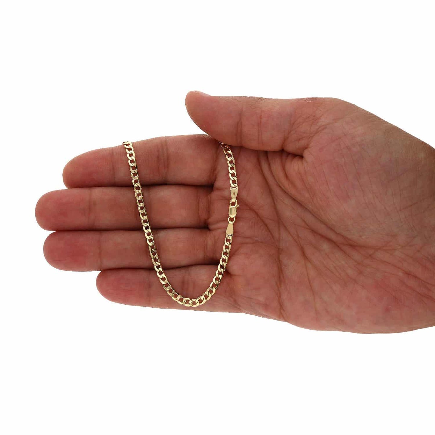 10K Yellow Gold 3.5mm Cuban Chain (Hollow) 16"-26"