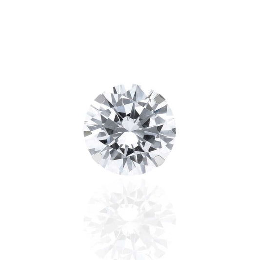 4CT CZ 14K White Gold Round 10mm Stud Earring (Single Half Pair)